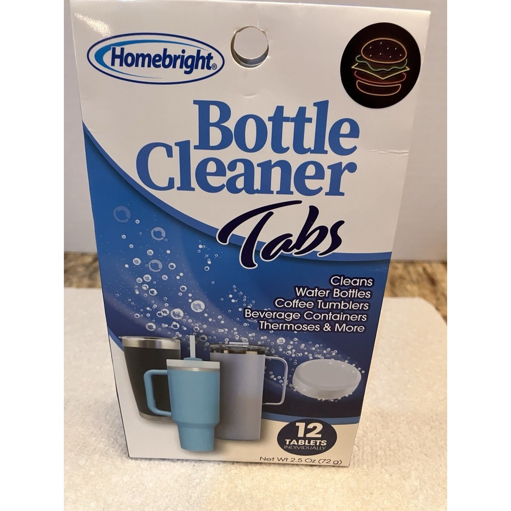 Homebright Bottle Cleaner Tablets Cleaning Beverage - 12  Water Bottle Tablets